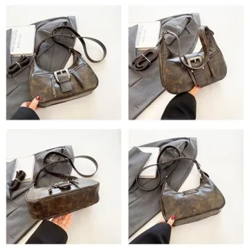 Stylish Retro Vintage Purse for Women - Large Capacity Shoulder Bag