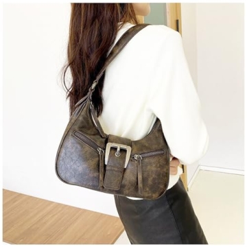 Stylish Retro Vintage Purse for Women - Large Capacity Shoulder Bag
