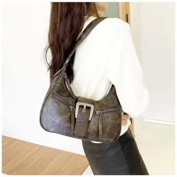 Stylish Retro Vintage Purse for Women - Large Capacity Shoulder Bag