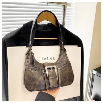 Stylish Retro Vintage Purse for Women - Large Capacity Shoulder Bag