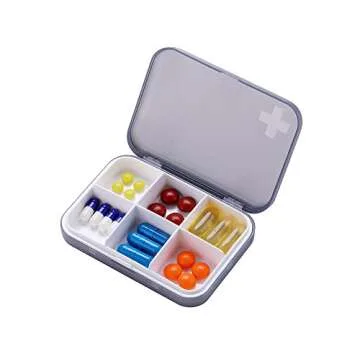 Compact ZDQZC Portable Pill Organizer - Travel Friendly