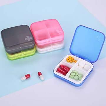 Compact ZDQZC Portable Pill Organizer - Travel Friendly
