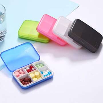 Compact ZDQZC Portable Pill Organizer - Travel Friendly
