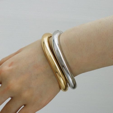 Elegance Silver Cuff Bangle Bracelet for Women Gift
