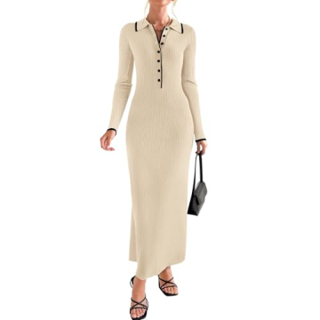 Stylish ZESICA Women's Long Sleeve Sweater Dress for Any Occasion