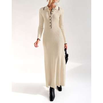 Stylish ZESICA Women's Long Sleeve Sweater Dress for Any Occasion