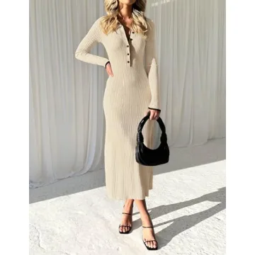 Stylish ZESICA Women's Long Sleeve Sweater Dress for Any Occasion