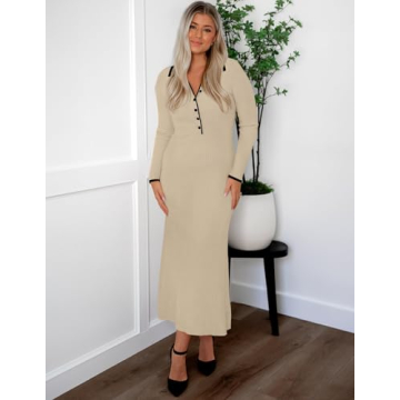 Stylish ZESICA Women's Long Sleeve Sweater Dress for Any Occasion