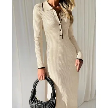 Stylish ZESICA Women's Long Sleeve Sweater Dress for Any Occasion