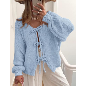 Chic Chunky Knit Women's Cardigan for the Season