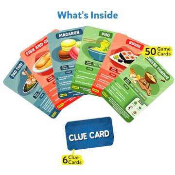 Skillmatics Card Game - Guess in 10 Foods Around The World, Educational Travel Toys for Boys, Girls,...