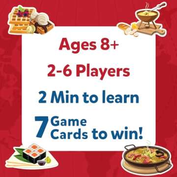 Skillmatics Card Game - Guess in 10 Foods Around The World, Educational Travel Toys for Boys, Girls, and Kids Who Love Board Games, Geography and History, Gifts for Ages 8, 9, 10 and Up