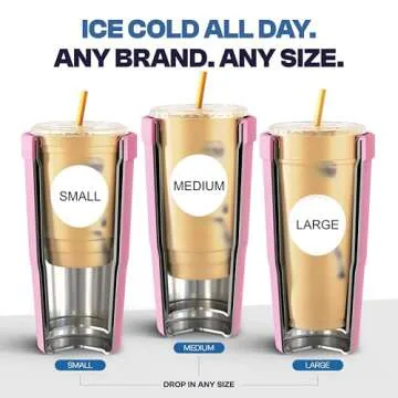 Frost Buddy Togo Buddy - 30 oz Stainless Steel Vacuum Insulated Tumbler - Thermal Mug for Hot and Cold Drinks - Dunkin Cup (Frosty Pop)