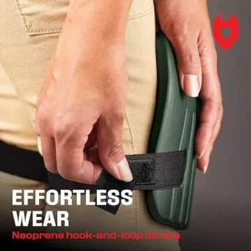 NoCry Gardening Knee Pads for Women and Men - Lightweight Waterproof Foam Knee Pads, and Easy Fit Knee Pads for Gardening with Adjustable Hook'n'Loop Straps - Perfect Womens Knee Pads for Work