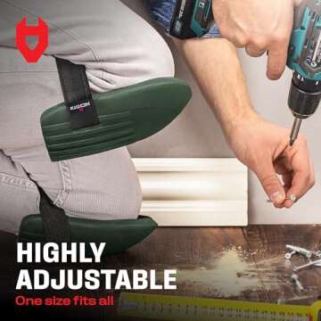 NoCry Gardening Knee Pads for Women and Men - Lightweight Waterproof Foam Knee Pads, and Easy Fit Knee Pads for Gardening with Adjustable Hook'n'Loop Straps - Perfect Womens Knee Pads for Work