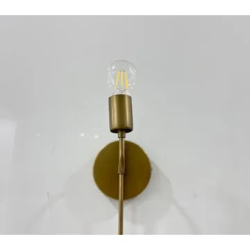 Elegant Handcrafted Raw Brass Wall Lamp by Nauticaz