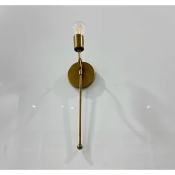 Elegant Handcrafted Raw Brass Wall Lamp by Nauticaz