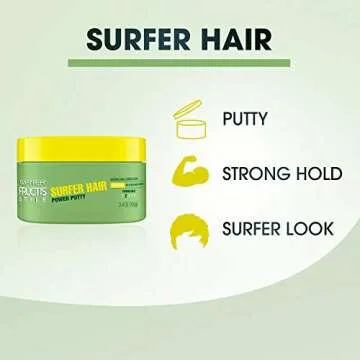 Garnier Fructis Style Surfer Hair Power Putty, 3.4 Oz, 1 Count (Packaging May Vary)