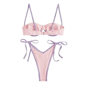 Discover ZAFUL Women's High Cut Bikini Set for Summer Fun