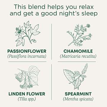 Traditional Medicinals Tea, Organic Nighty Night, Relax & Get a Good Night's Sleep, Includes Spearmint 96 Tea Bags (6 Pack)