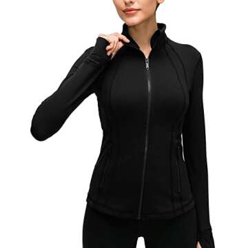 Buy Qualidyne Women's Yoga Jacket Slim Fit Athletic Wear