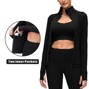 Buy Qualidyne Women's Yoga Jacket Slim Fit Athletic Wear