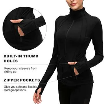 Buy Qualidyne Women's Yoga Jacket Slim Fit Athletic Wear