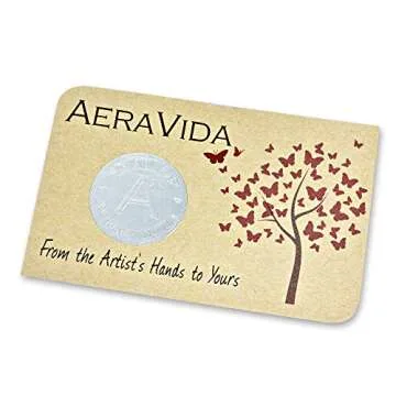 AeraVida Simulated Clear Moonstone Eternal Tree of Life Brass Beads Long Necklace