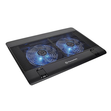 Thermaltake Massive 14 Steel Mesh Panel Dual 140mm Blue LED Fan Adjustable Speed Control 10"-17" Lap...