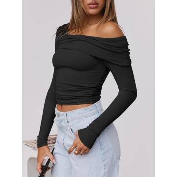 Elegant Women’s One Off Shoulder Shirt for Chic Style