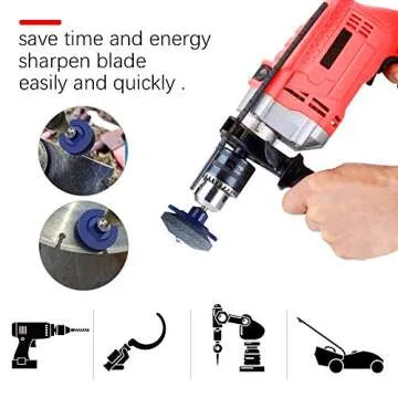 Crafts Man Lawn Mower Blade Sharpener - 5 Packs Blue