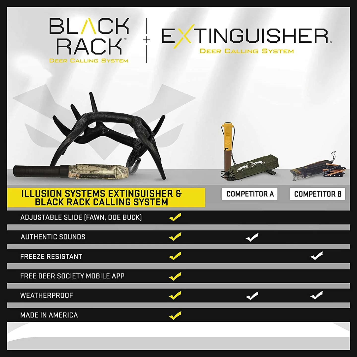 Illusion Systems Extinguisher & Black Rack Calling System