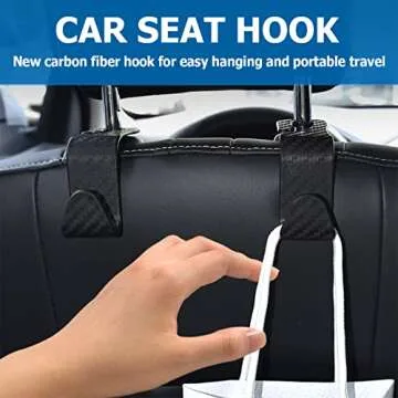 4PCS Car Seat Headrest Hook - Modern Auto Organizer