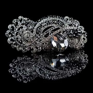 Bememo 3456 Pcs Crystals Diamond Rhinestones AB Clear Flat Back Round Gems Flatback Glass Mixed Size Crystals Gems for Crafts Clothes Shoes Makeup Bags Decor, 6 Sizes(Black)