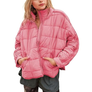 Stylish Omoone Women's Quilted Puffer Jacket for All Seasons