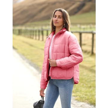 Stylish Omoone Women's Quilted Puffer Jacket for All Seasons