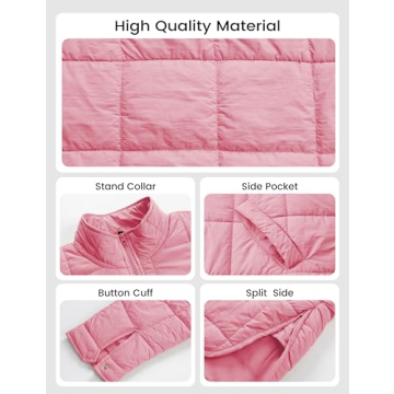 Stylish Omoone Women's Quilted Puffer Jacket for All Seasons