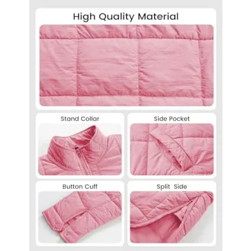 Stylish Omoone Women's Quilted Puffer Jacket for All Seasons