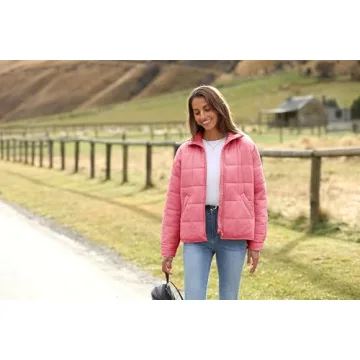 Stylish Omoone Women's Quilted Puffer Jacket for All Seasons