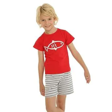 Mud Kingdom Little Boys Shorts Set Cute Whale with Anchor for Age 4-5