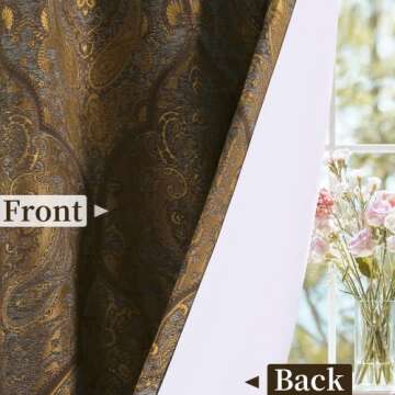 Elegant Loom and Mill Jacquard Curtains for Home Decor