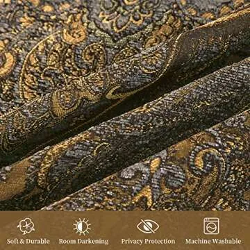 Elegant Loom and Mill Jacquard Curtains for Home Decor