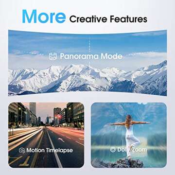 All in one Gimbal Stabilizer - 3-Axis Gimbal Stabilizer for Smartphone, Compact Cameras, Action Camera with 600° Inception Mode, Stabilizer Ideal for Vlogging, Live Video, YouTube - iSteady Multi