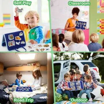 Aizweb Felt Board Bible Stories Set, Flannel Board Stories for Preschool Learning Activities,Bible Toys for Kids, Noah's Ark, David and Goliath, Jonah and The Whale, Jesus Nativity Set,Christian Toys