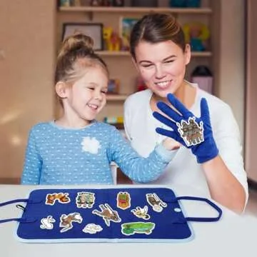 Aizweb Felt Board Bible Stories Set, Flannel Board Stories for Preschool Learning Activities,Bible Toys for Kids, Noah's Ark, David and Goliath, Jonah and The Whale, Jesus Nativity Set,Christian Toys