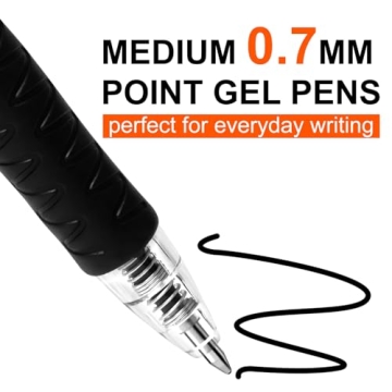 Gel Pens 30 Pack for Smooth Writing | Retractable & Fine Point