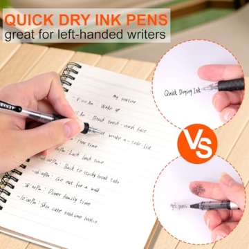 Gel Pens 30 Pack for Smooth Writing | Retractable & Fine Point