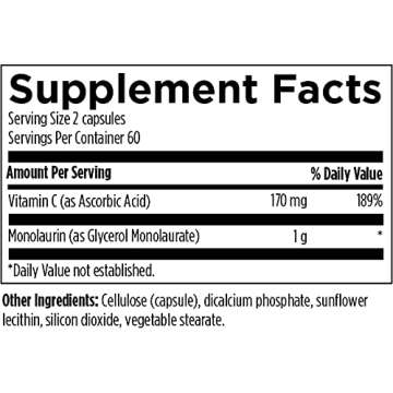 Designs for Health Monolaurin-Avail Immune Support Supplement