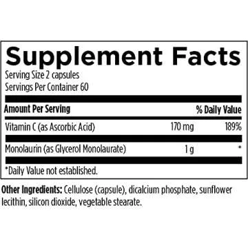 Designs for Health Monolaurin-Avail Immune Support Supplement