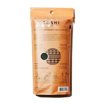 GOSHI Exfoliating Shower Towel - Rip-Resistant Exfoliating Washcloth for All Skin Types - Moss Green...